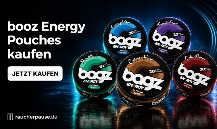 BAGZ Pouches kaufen &ndash; f&uuml;nf BAGZ Energy Sorten