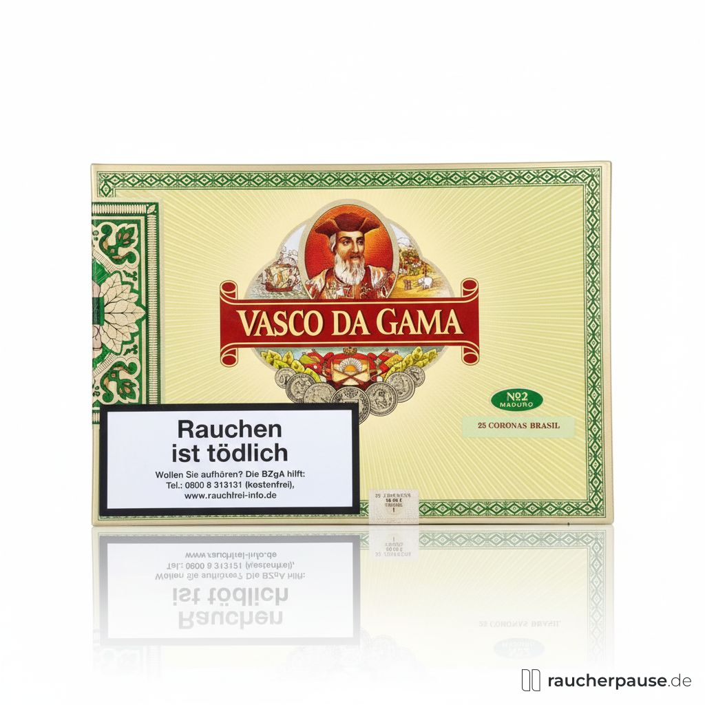 Vasco da Gama Brasil Zigarillos | 25er Box | Erlesene Tabakmischung, Pfeffernoten Vasco da Gama Brasil Zigarillos | 25er Box | Erlesene Tabakmischung, Pfeffernoten