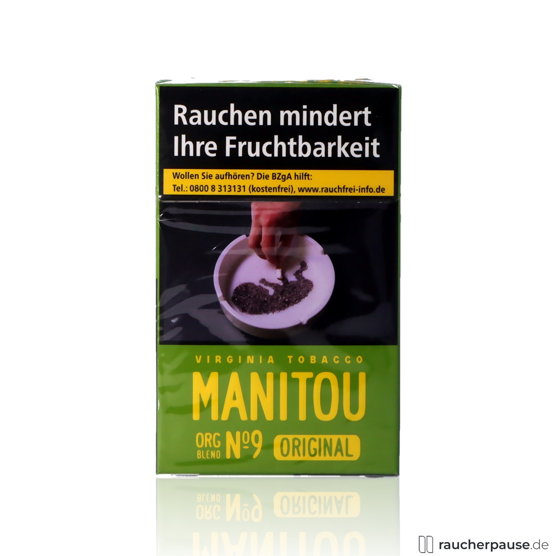 Manitou No.9 Green Zigaretten | 20 Stk. pro Packung | Ohne Zusatzstoffe