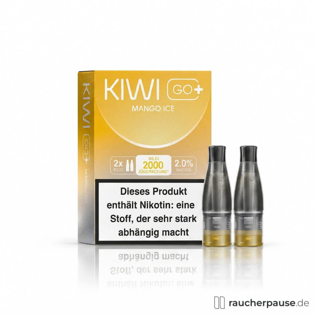 KIWI GO+ Mango Ice Prefilled Pods | 2 Stück | 20 mg/ml Nikotin