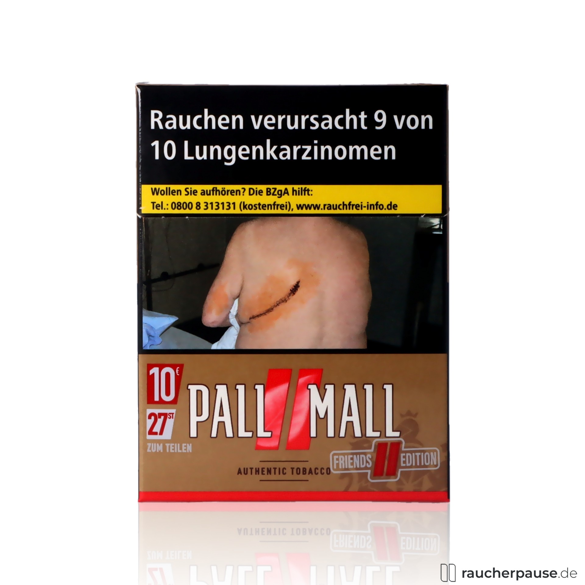 Pall Mall Authentic Red Giga Zigaretten | 27 Stk. pro Packung | Ohne Zusatzstoffe
