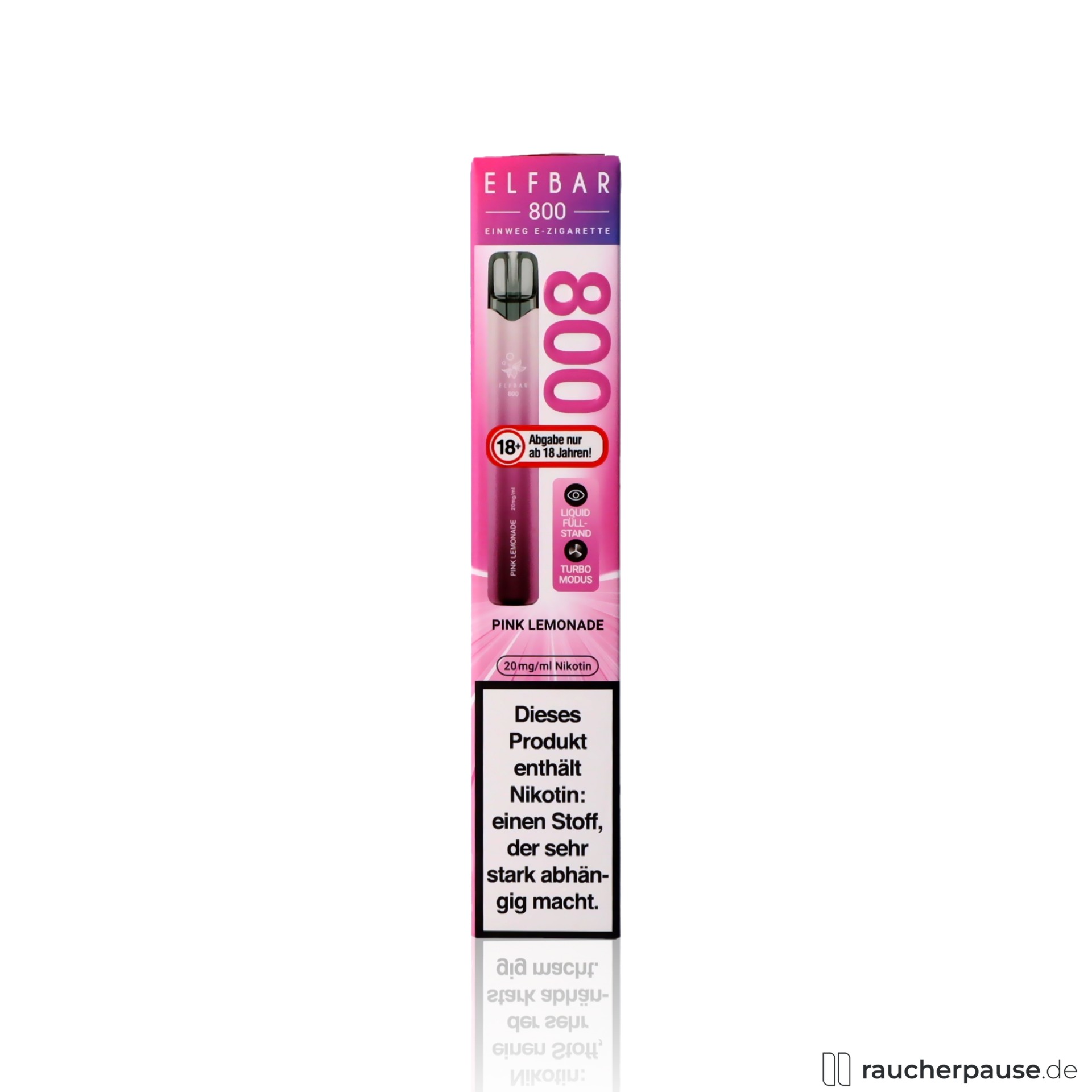 ELFBAR 800 Pink Lemonade | 20mg Nikotin | 800 Züge | Einweg E-Zigarette