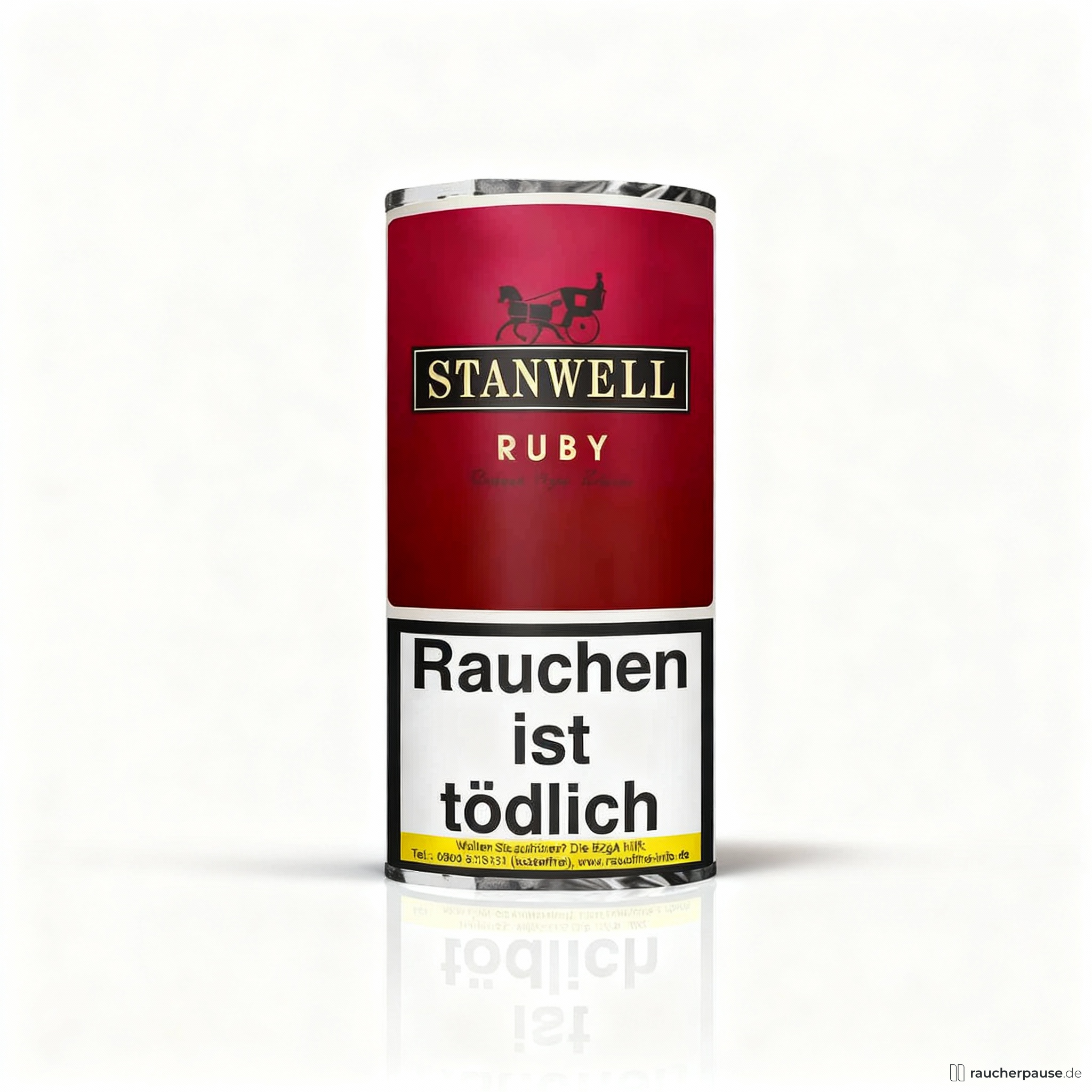 Stanwell Ruby Pfeifentabak | 40g Pouch | Black Cavendish & Virginia mit Kirsch-Aroma