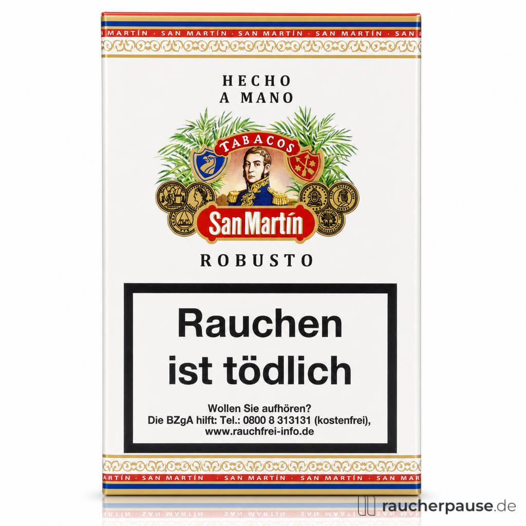 San Martín Robusto Zigarren in weißer Originalverpackung