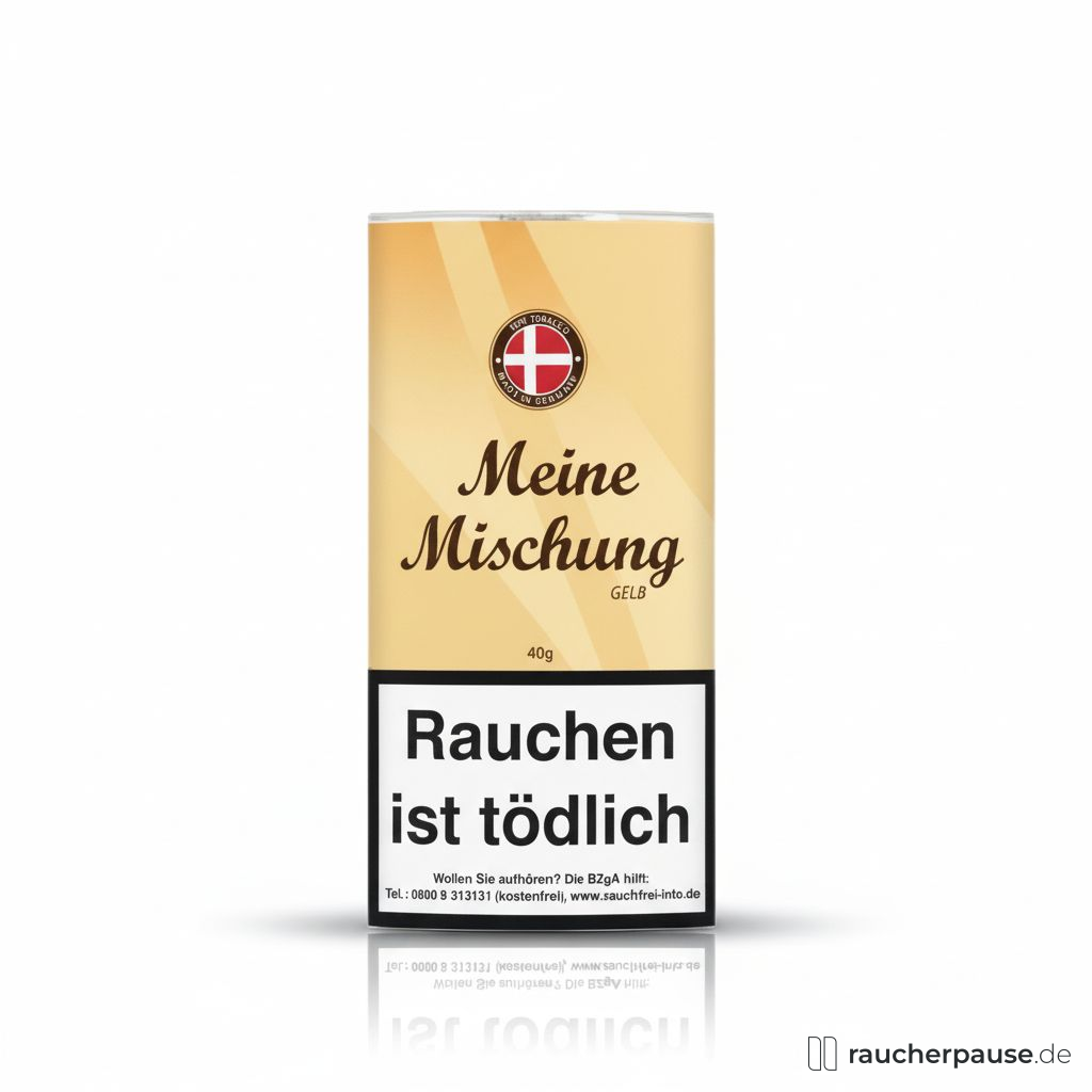 Meine Mischung Gelb Pfeifentabak | 40g Pouch | Burley & Virginia |  Vanillearoma