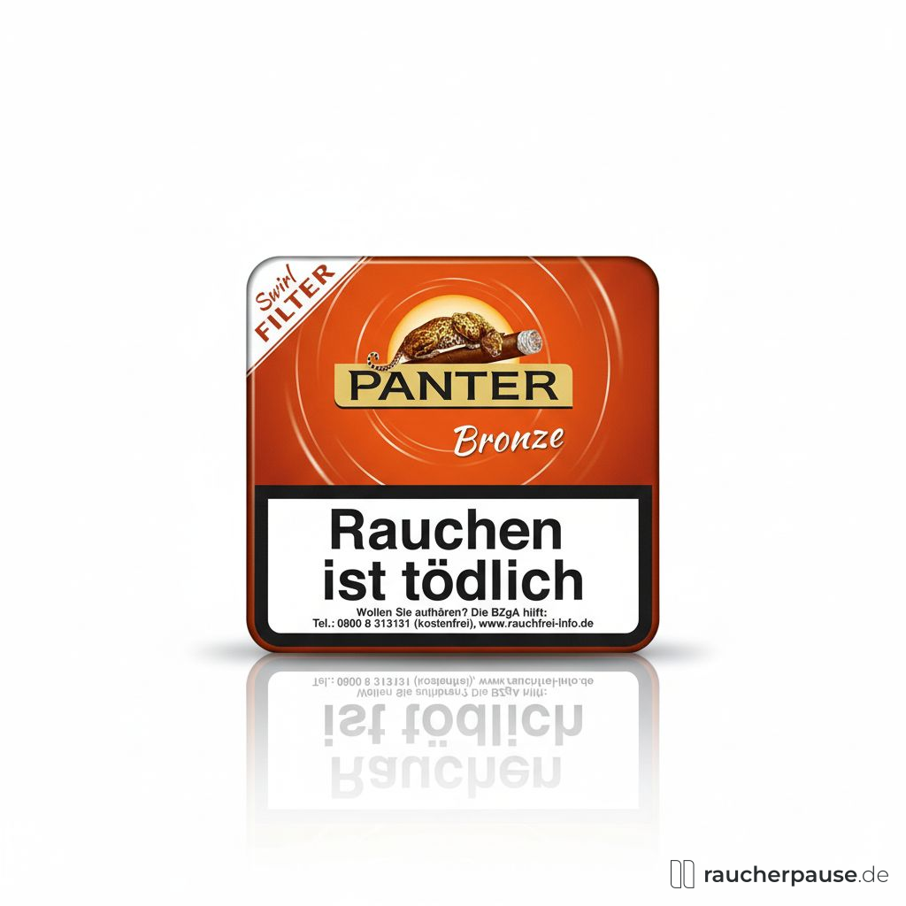 Panter Swirl Bronze Filter Zigarillos | 20er Pack | Cognac Aroma | Ecuador Deckblatt Panter Swirl Bronze Filter Zigarillos | 20er Pack | Cognac Aroma | Ecuador Deckblatt