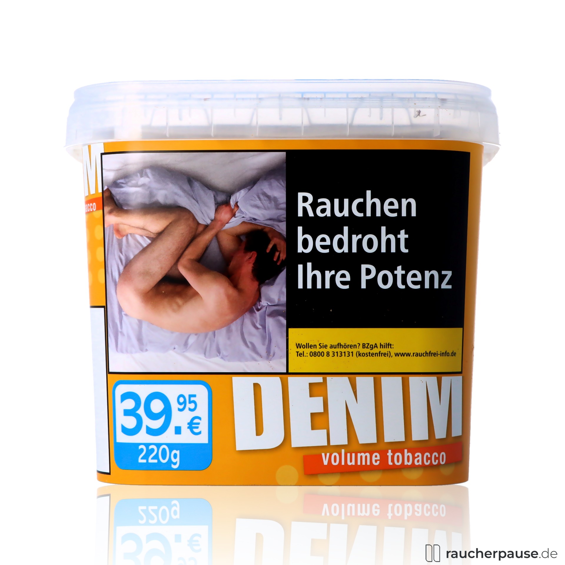 denim volumentabak mega box eimer virginia burley mix , packshot vorderseite