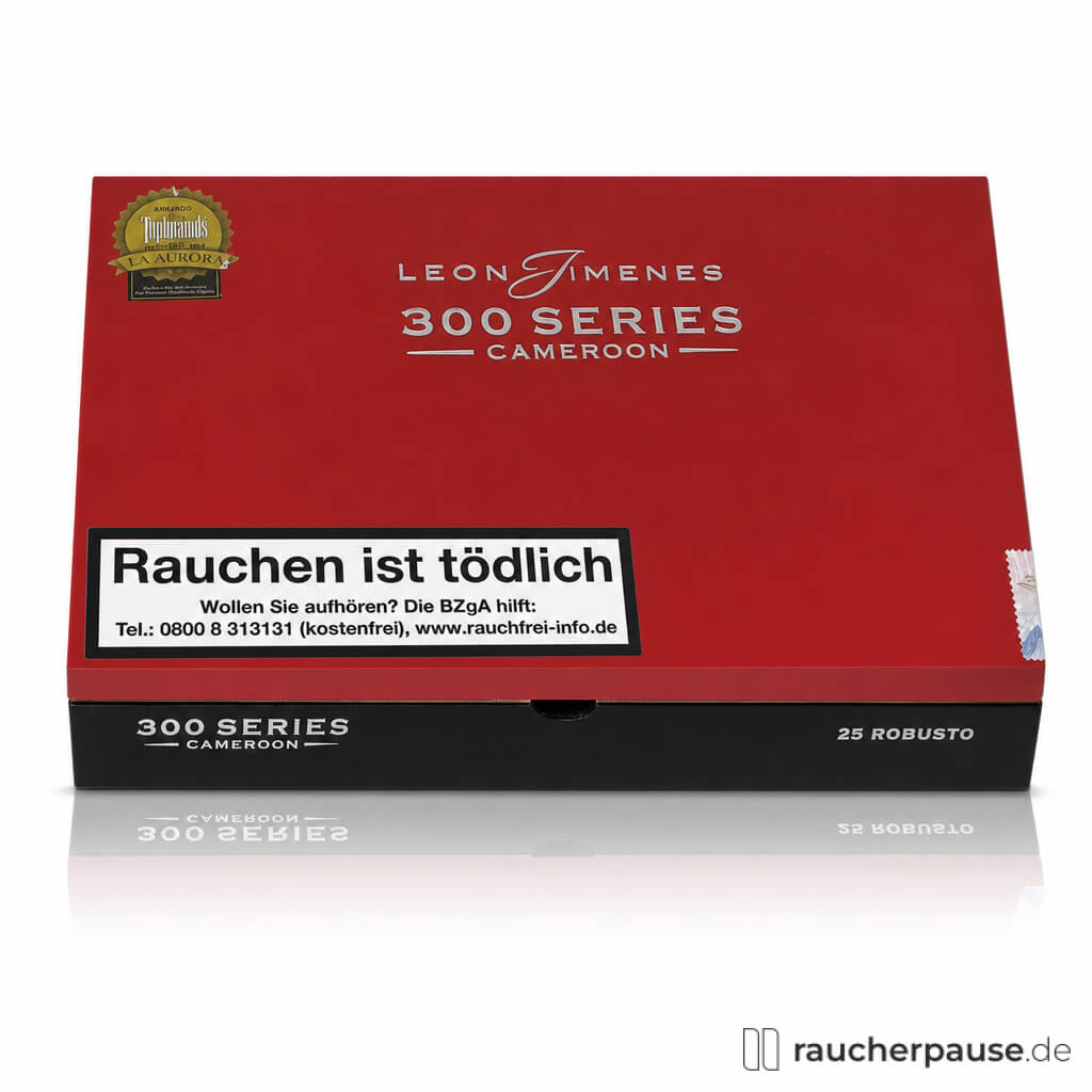 León Jimenes 300 Series Cameroon Robusto Zigarrenkiste mit 25 Zigarren