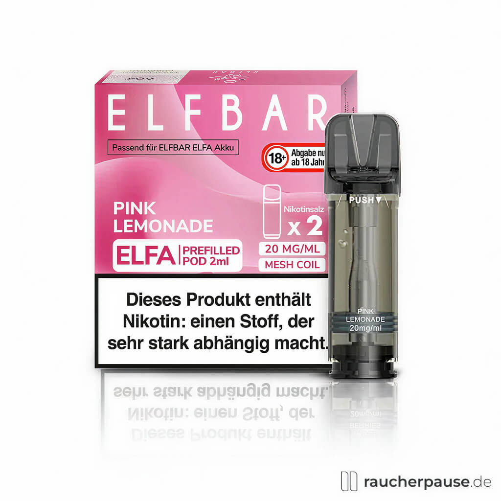 Elf Bar Elfa Prefilled Pods Pink Lemonade | 20mg/ml Nikotin | 2x2ml