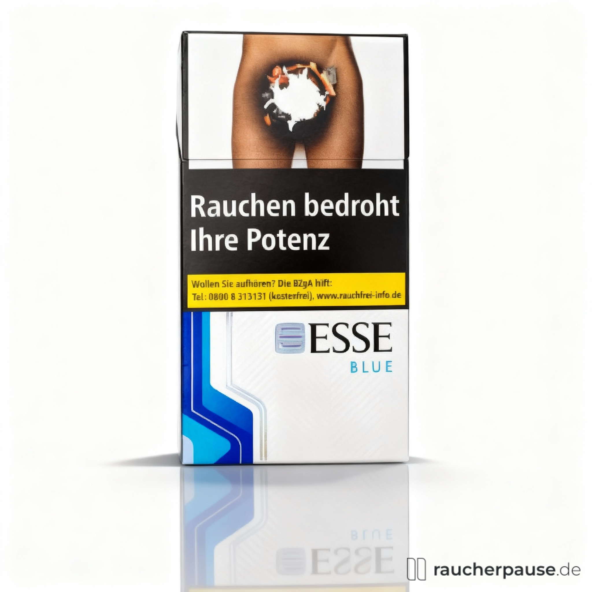 Esse Blue Superslim Zigaretten | 20 Stück | American Blend | Mittelkräftig | Elegantes Shellpack