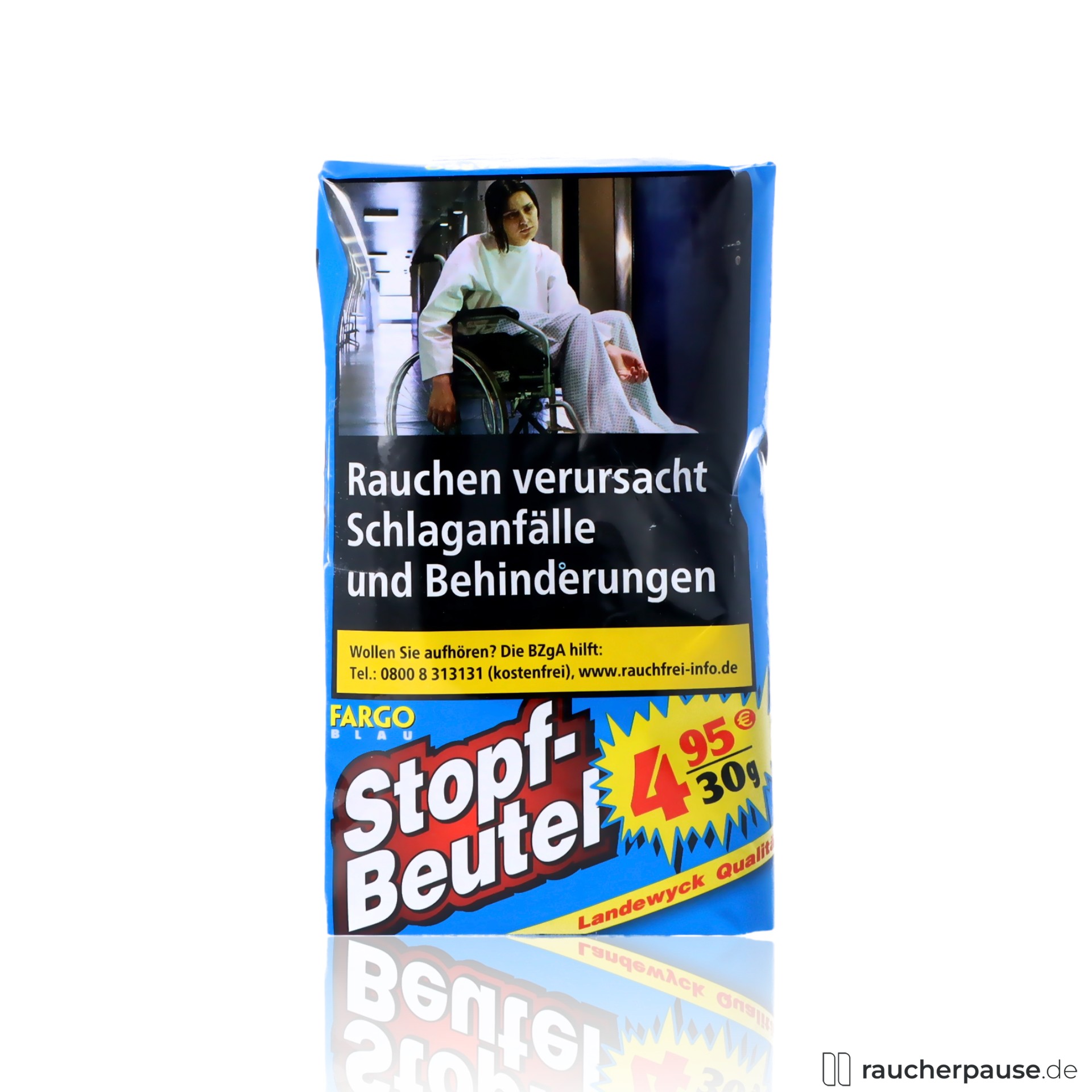 Fargo Blau Zigarettentabak | 30g Pouch | American Blend Feinschnitt