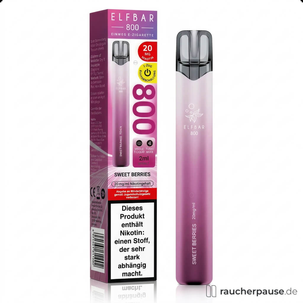 ELFBAR 800 Sweet Berries | 20 mg/ml Nikotin | bis zu 800 Züge