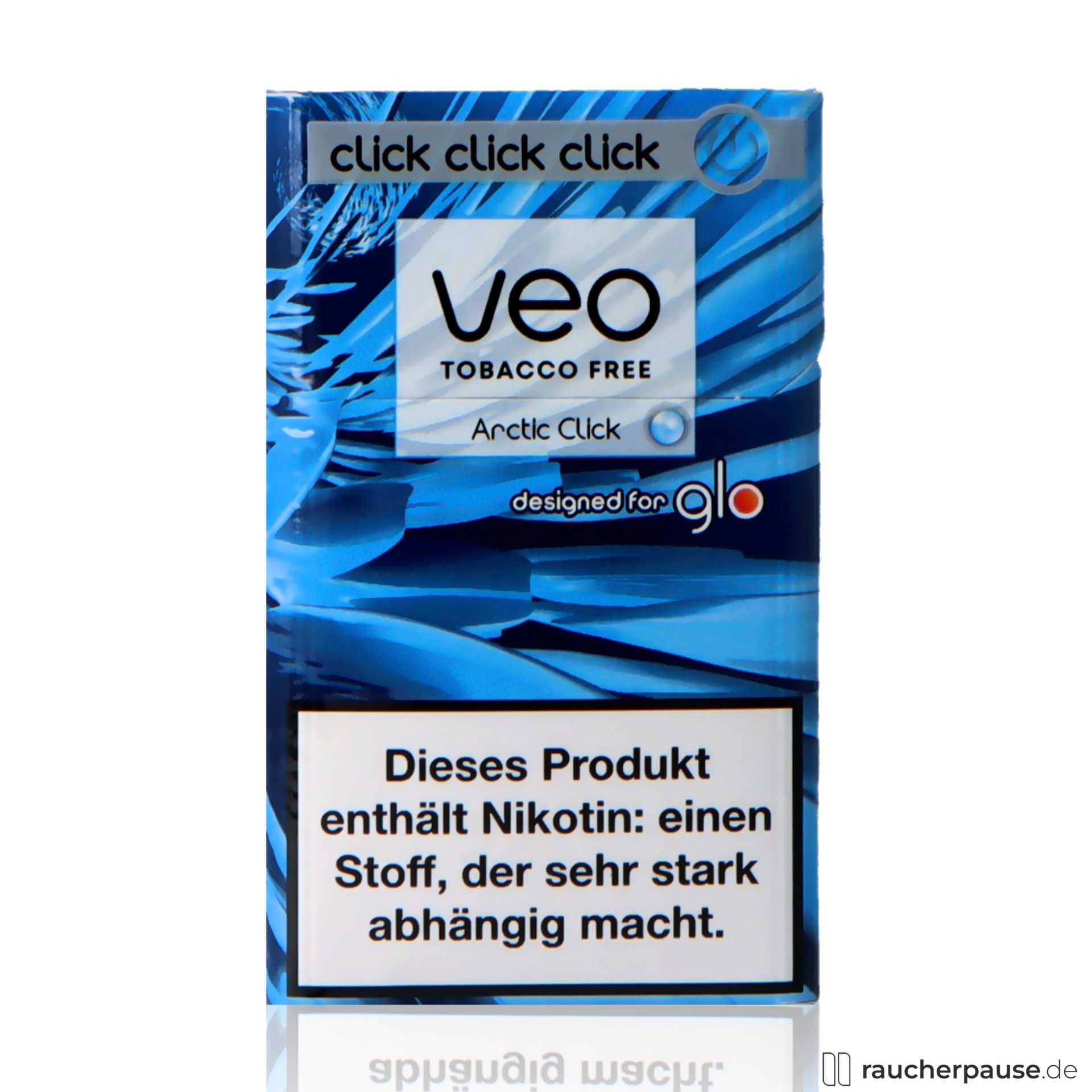 VEO Arctic Click Sticks für GLO | 20 Stück | Spearmint veo, veo arctic click sticks fuer glo stueck spearmint , packshot vorderseite