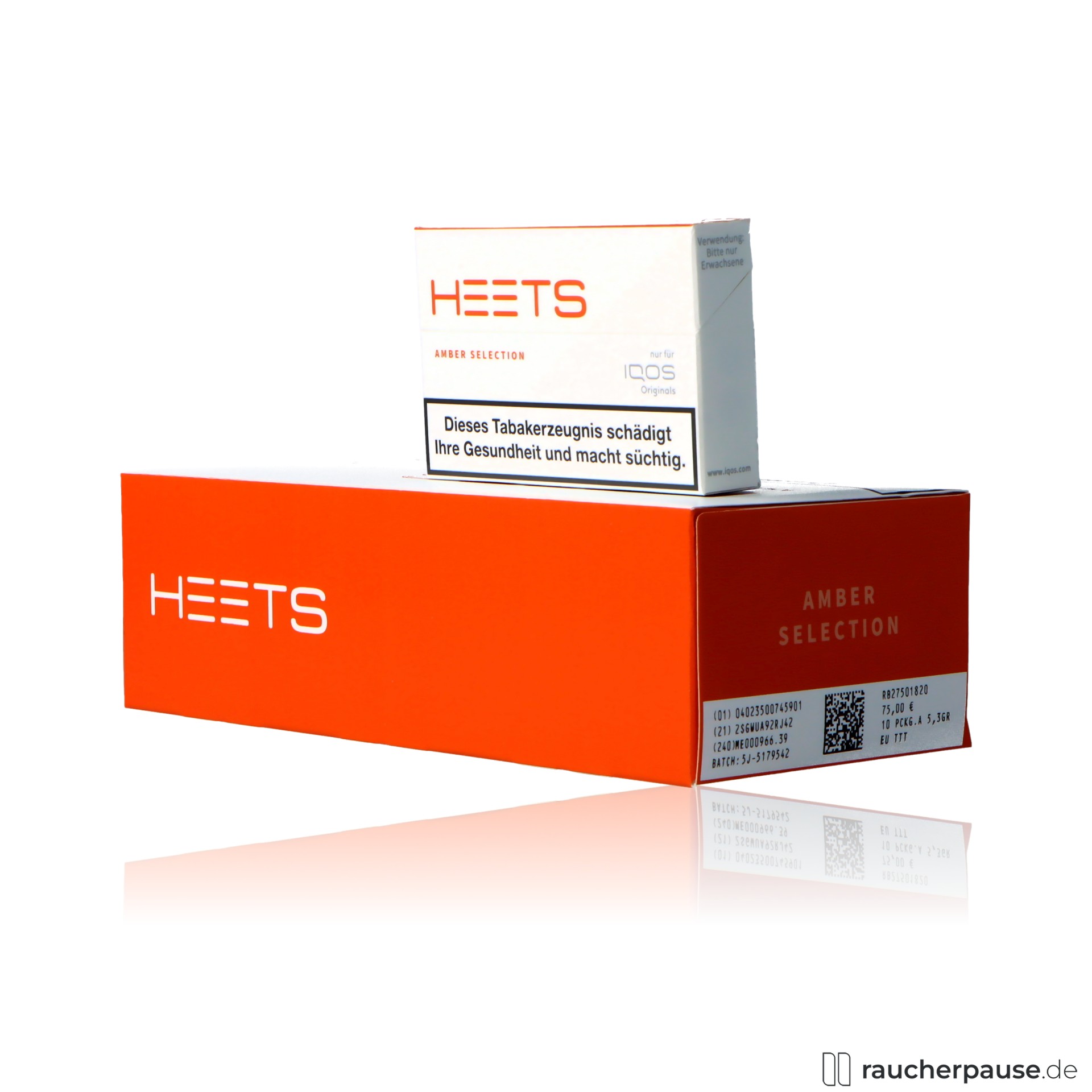 heets, heets amber selection tabak sticks stueck vollmundiger geschmack fuer iqos , packshot vorderseite