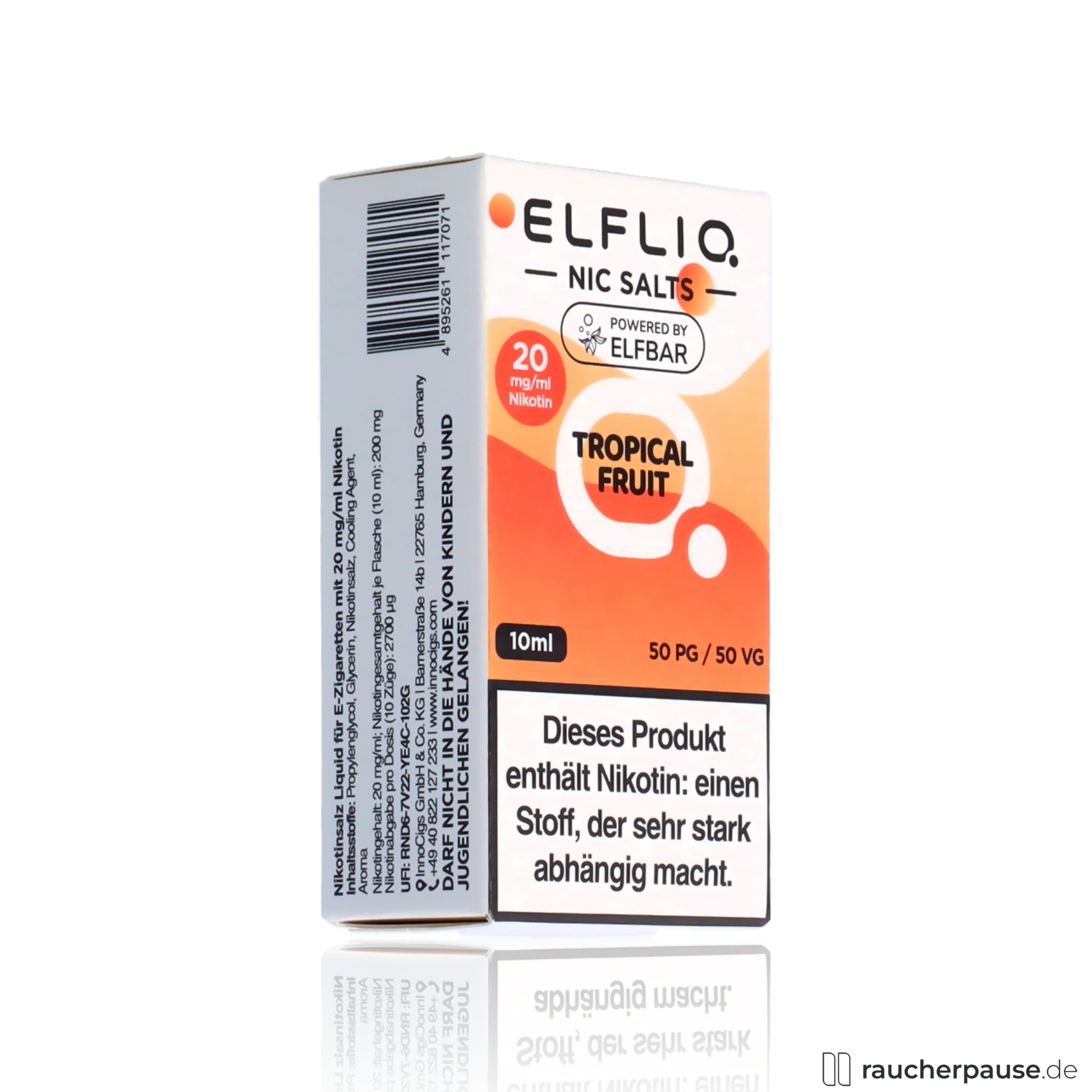 ELFLIQ by ELFBAR Tropical Fruit Liquid | 20mg/ml Nikotinsalz | 10ml | 50VG/50PG MTL geeignet
