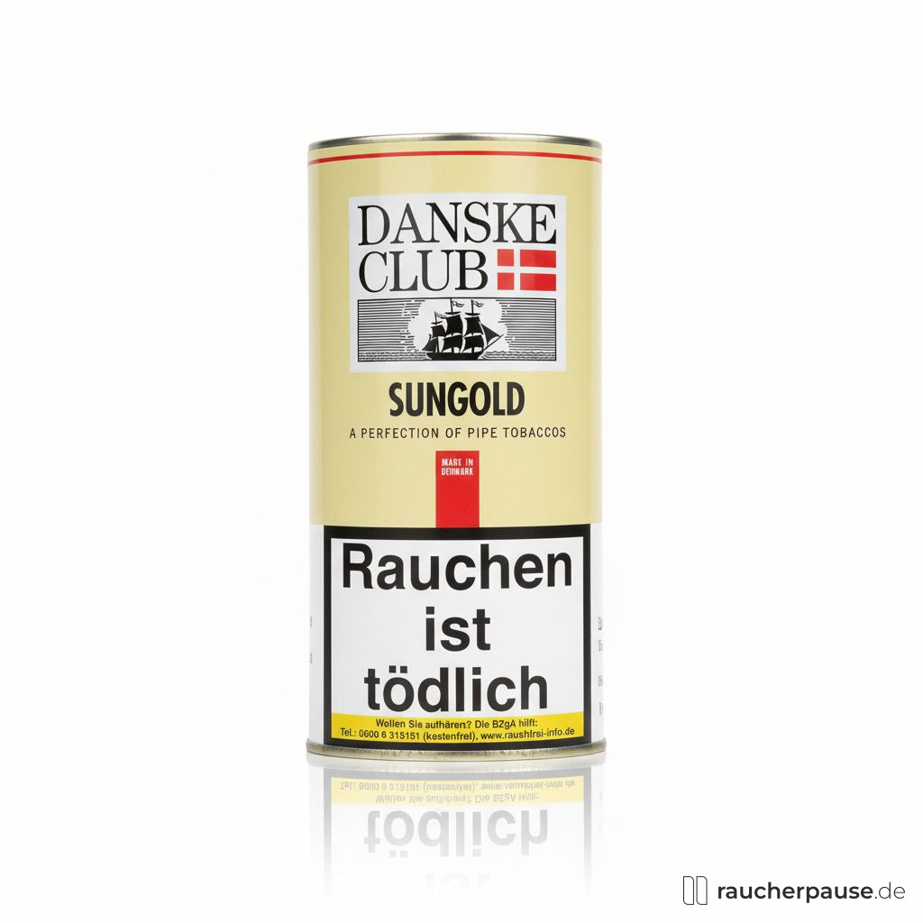 Danske Club Sungold Pfeifentabak | 50g Pouch | Virginia, Orient, Burley | Vanille-Aroma