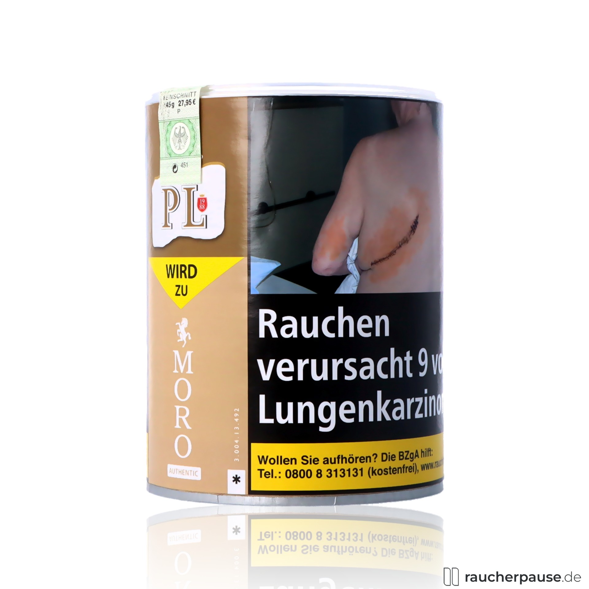 moro authentic tabak dose feinschnitt virginia orient mix , packshot vorderseite