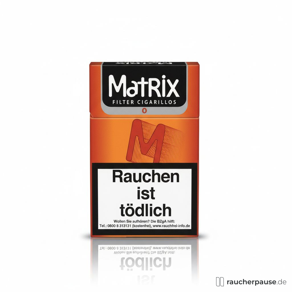 Matrix Orange Filterzigarillos | 17 Stück | Virginia Tabak | Naturdeckblatt