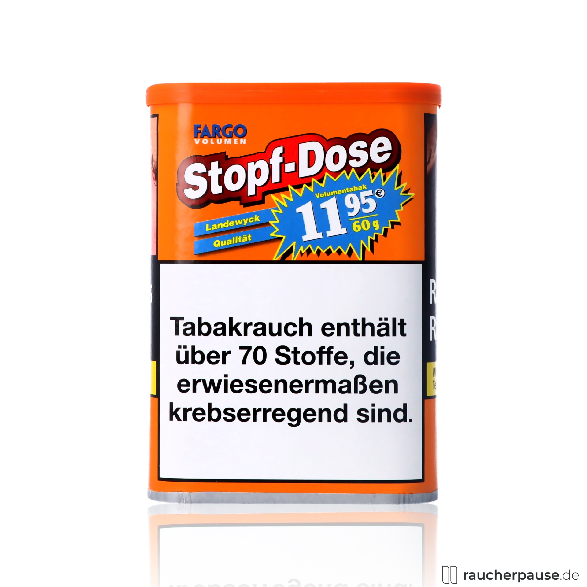 Fargo Rot Tabak Dose 60g | American Blend | Würziges Aroma | Small Size