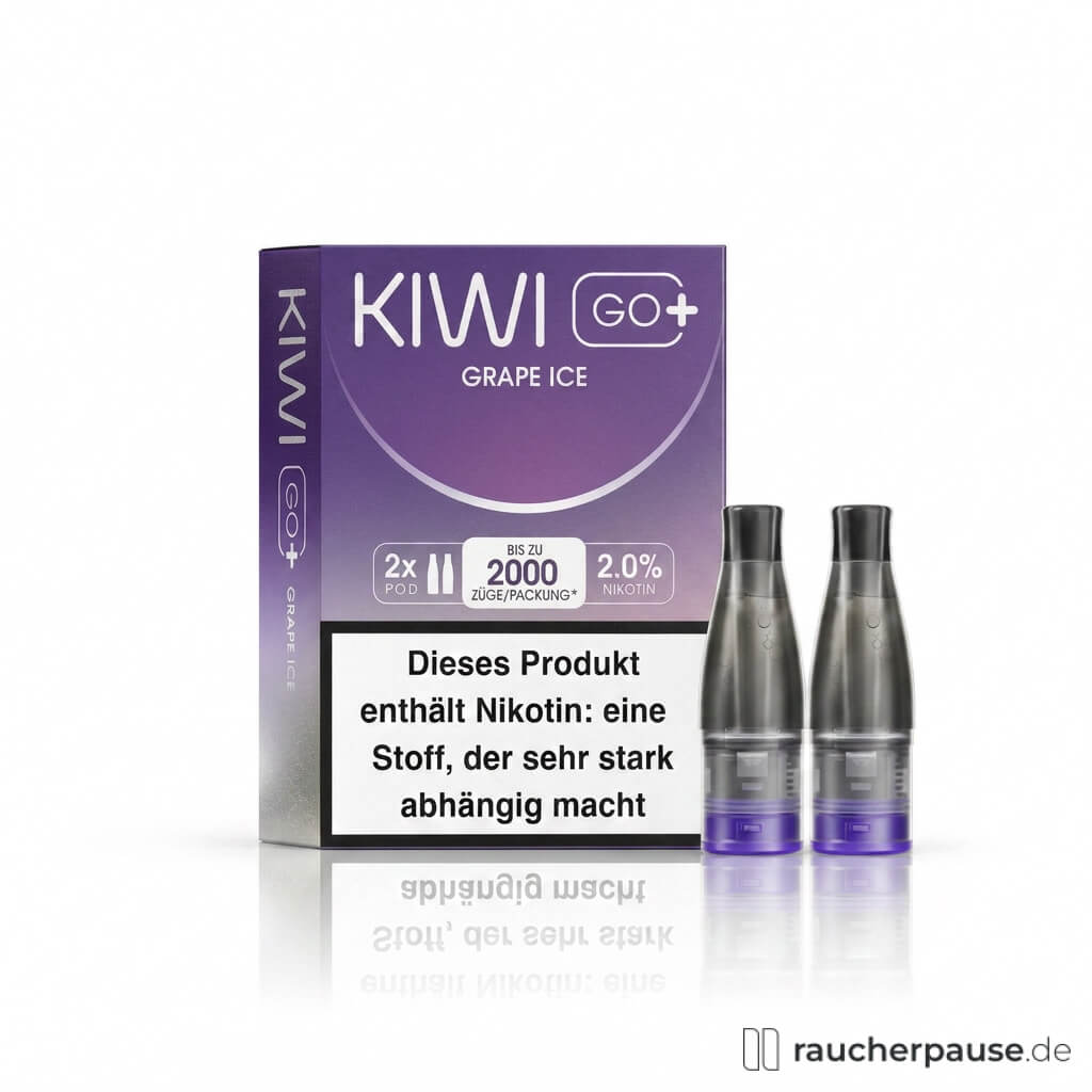 KIWI GO+ Grape Ice Prefilled Pods | 2 Stück | 20 mg/ml Nikotin