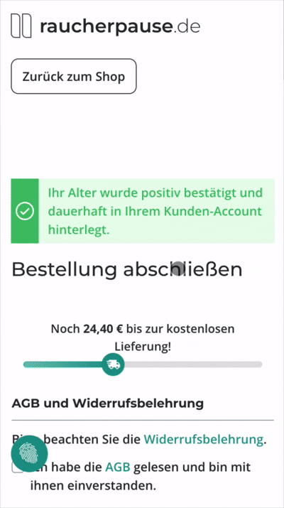 Produkte auswählen – Abo abschließen