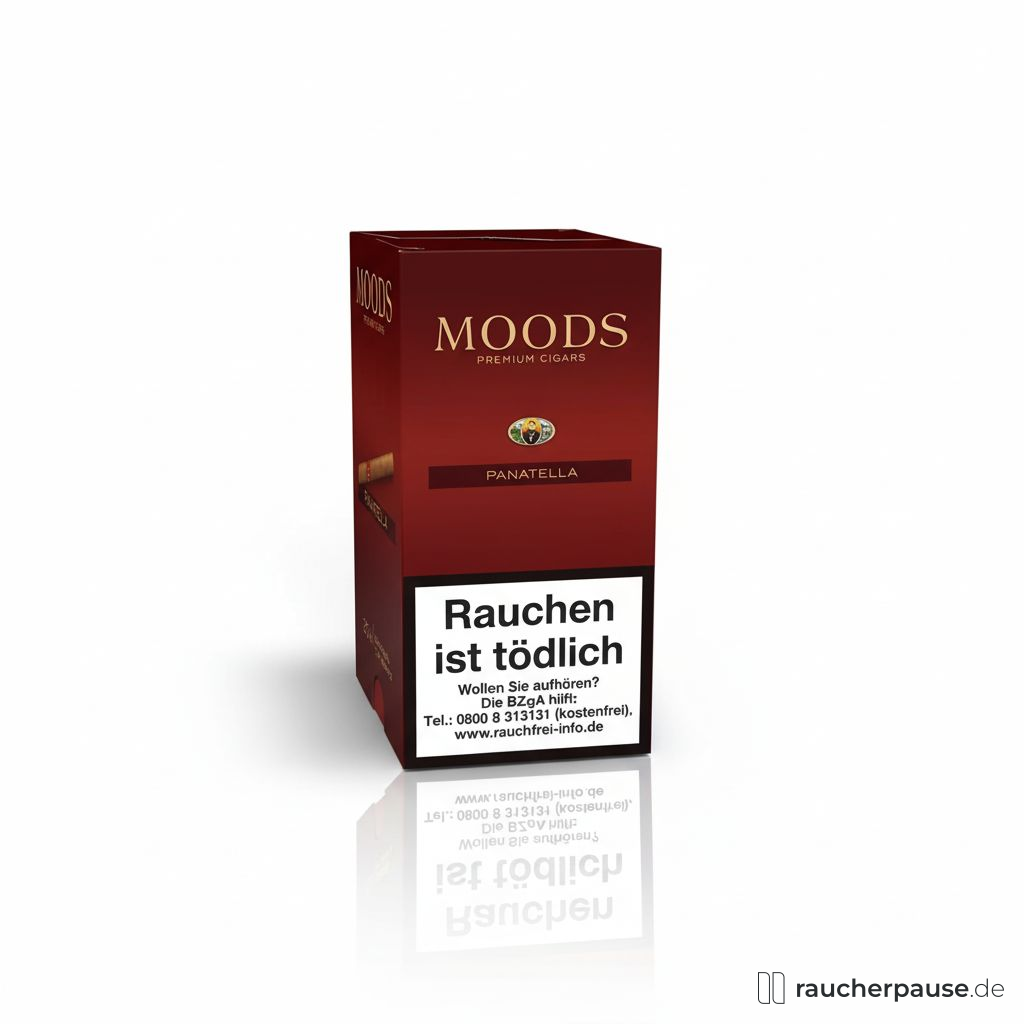 Dannemann Moods Panatella Cigarillos | Metall-Tubos | Aromatisch | 124mm | DE
