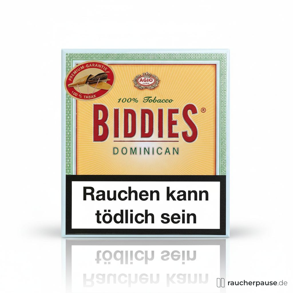Biddies Dominican Zigarillos | 20er Pack | 100% Olor-Tabak | Java Deckblatt Biddies Dominican Zigarillos | 20er Pack | 100% Olor-Tabak | Java Deckblatt
