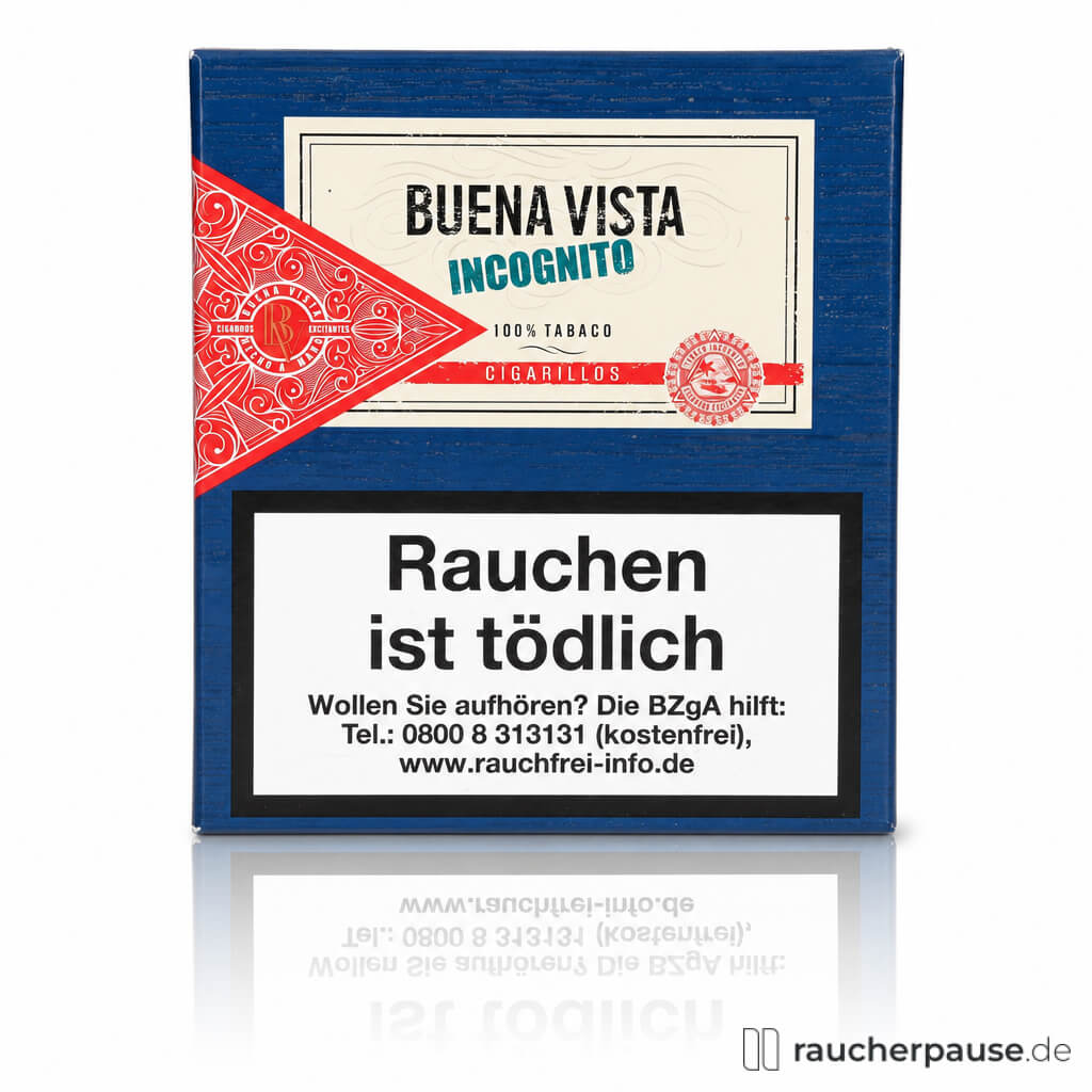 Buena Vista Incognito Zigarillos in blauer Packung