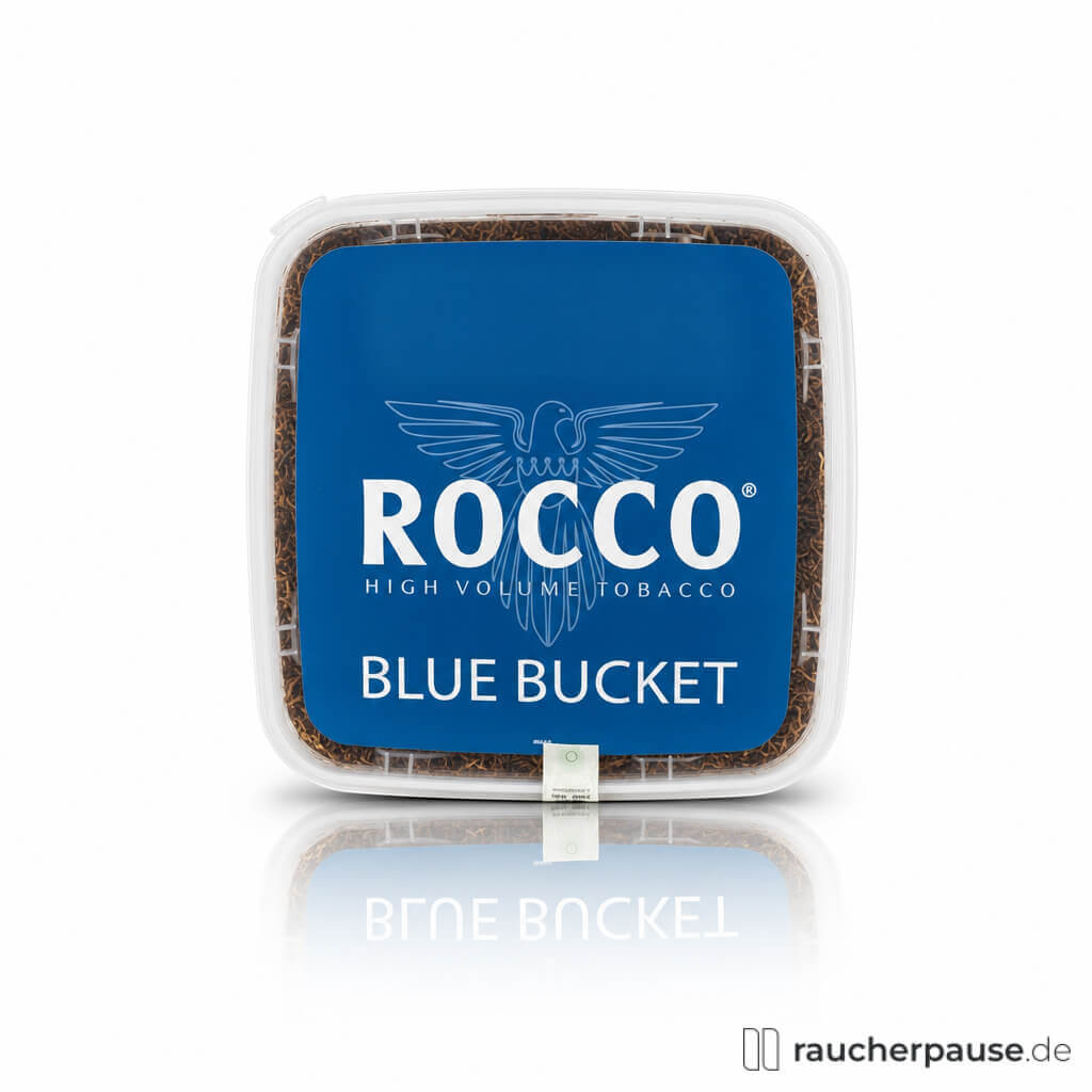 Rocco Tabak Blau als Volumentabak kaufen Rocco High Volume Blue Volumentabak im Eimer
