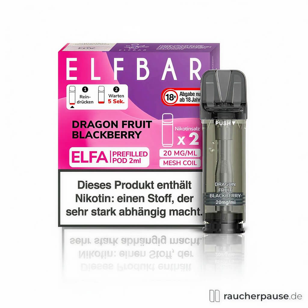 ELFA Pod Dragon Fruit Blackberry | 2er-Pack für ELFBAR ELFA Systeme