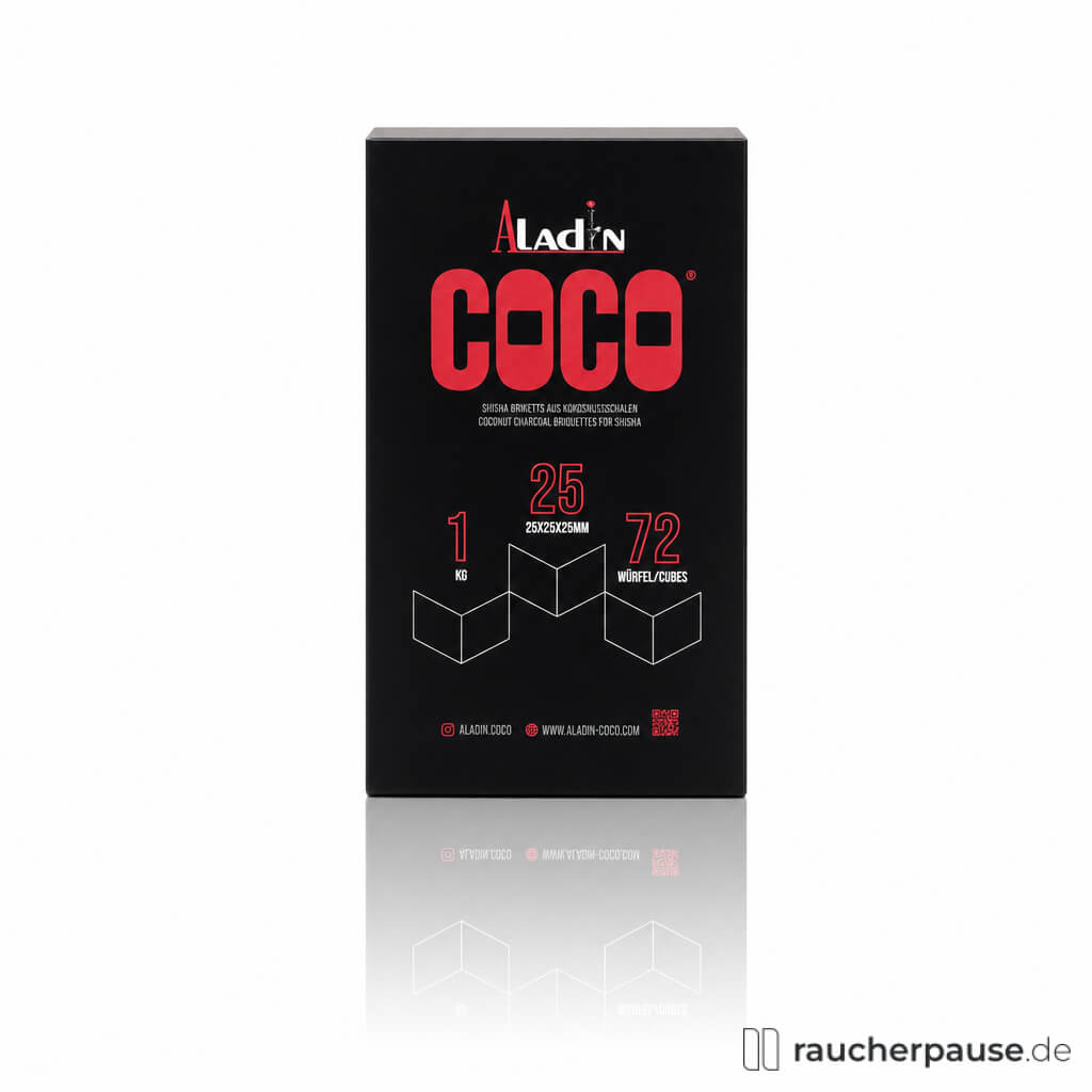 Aladin Coco Naturkohle 25er (25 mm) | 1 kg
