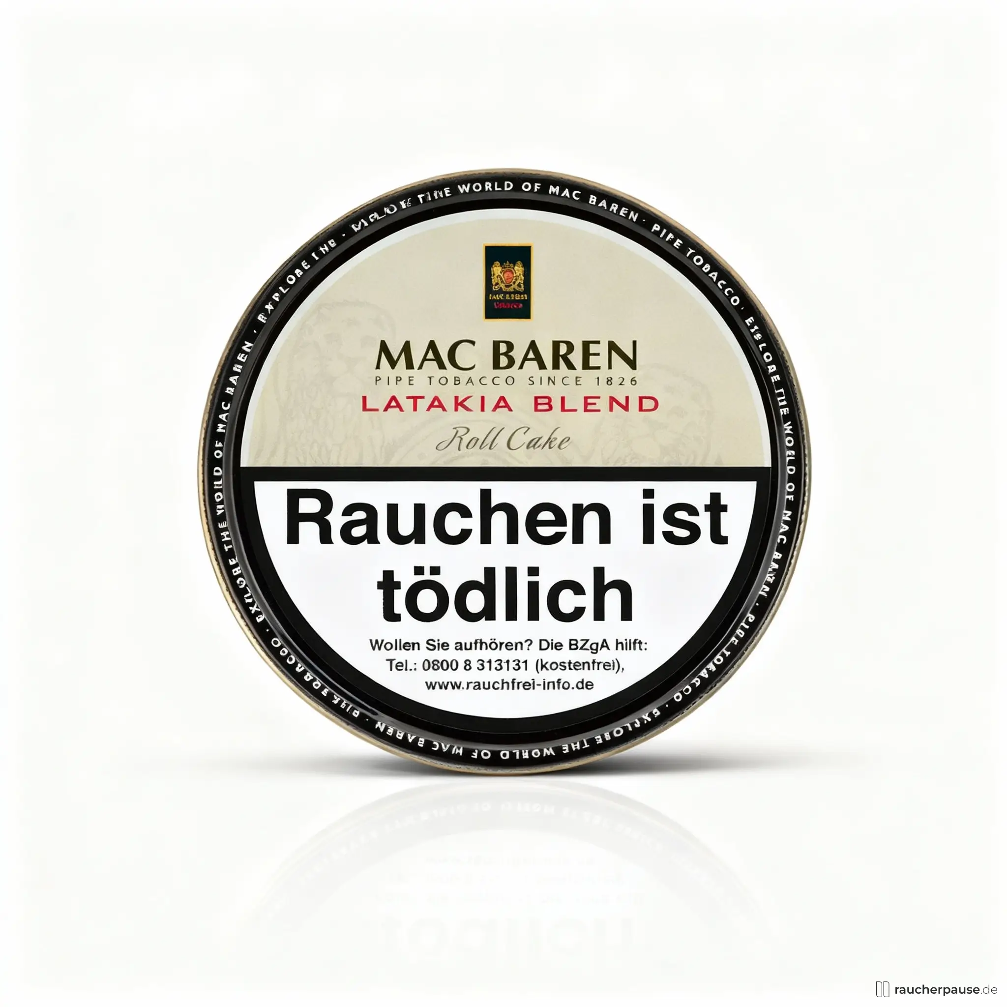 Mac Baren Latakia Blend Pfeifentabak | 100g Dose | Milder Rauchgenuss mit Zitrus- und Kakaonoten