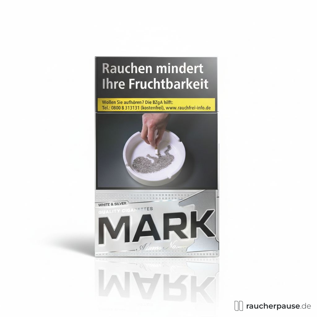 Mark1 White & Silver Zigaretten | 20 Stk. pro Packung | Leichter Geschmack & Geringster Nikotingehalt