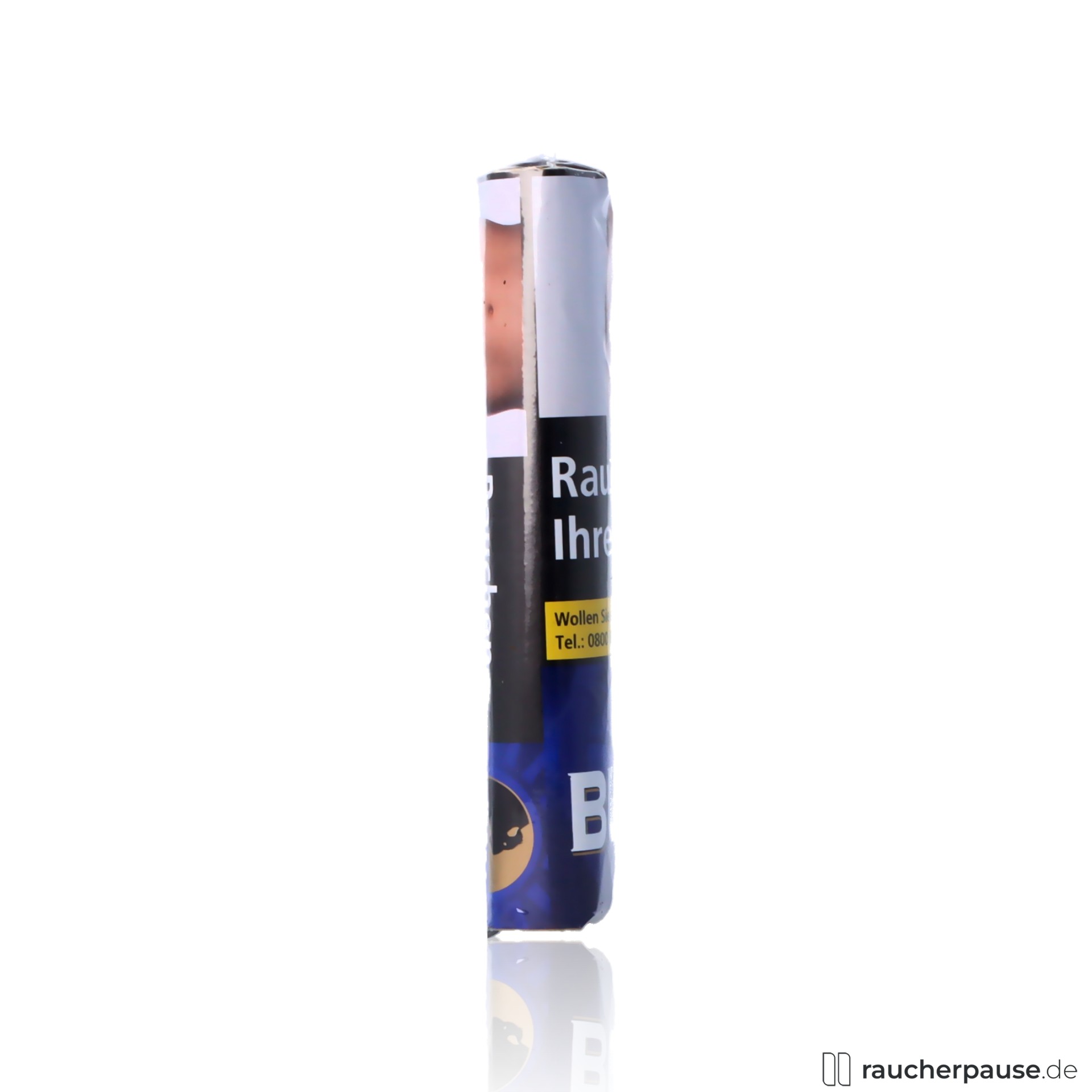 buffalo blue feinschnitt drehtabak 40g pouch aromatisch fein , packshot hinterseite