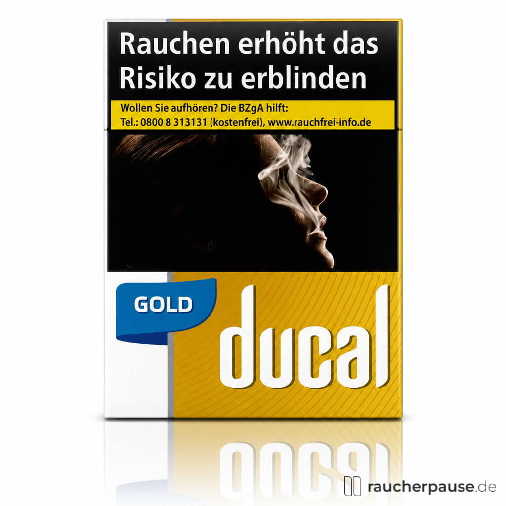 Ducal Gold XXL Zigaretten | 28 Stk. pro Packung King Size | Harmonisches Aroma