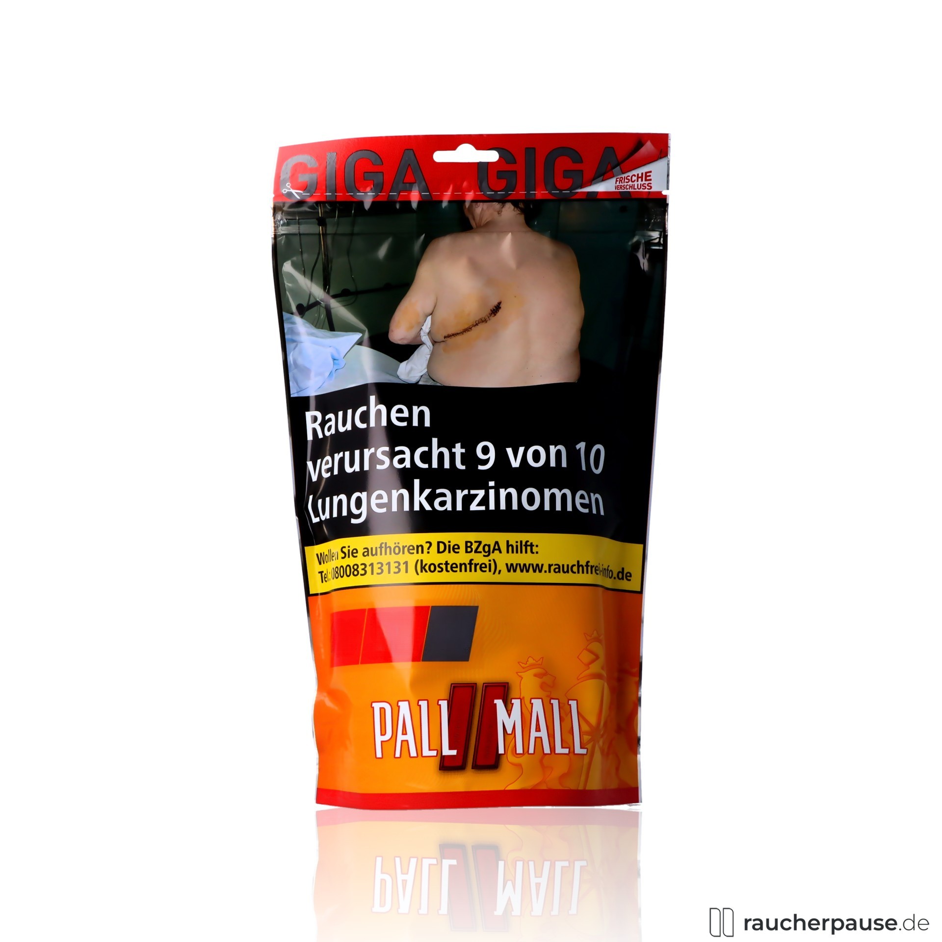 Pall Mall Allround Red | Volumentabak 100g Giga-Beutel | Extra ergiebig & stark