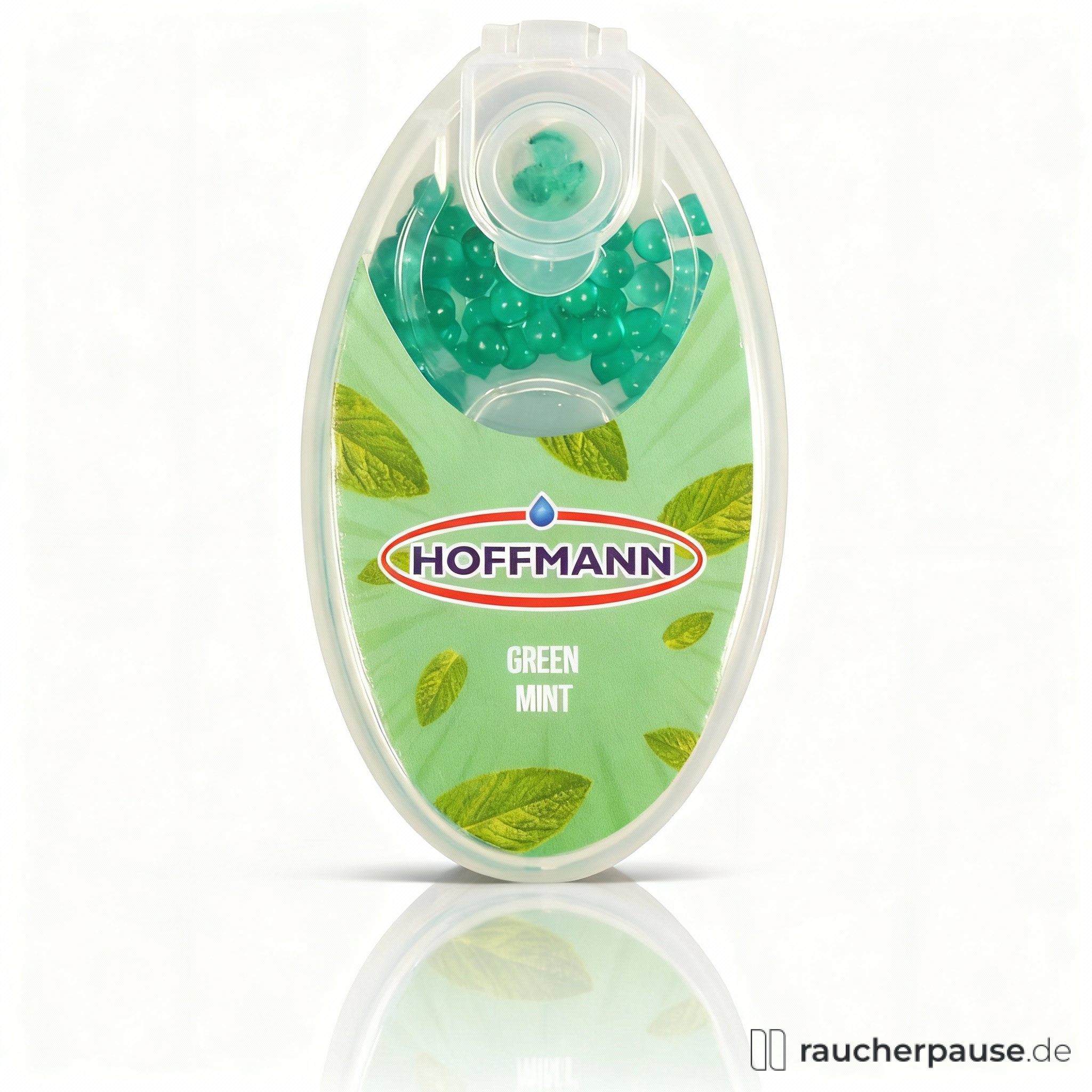 Hoffmann Green Mint Aromakapseln für Filterzigaretten | 100 Stück | Intensiver Minzgeschmack