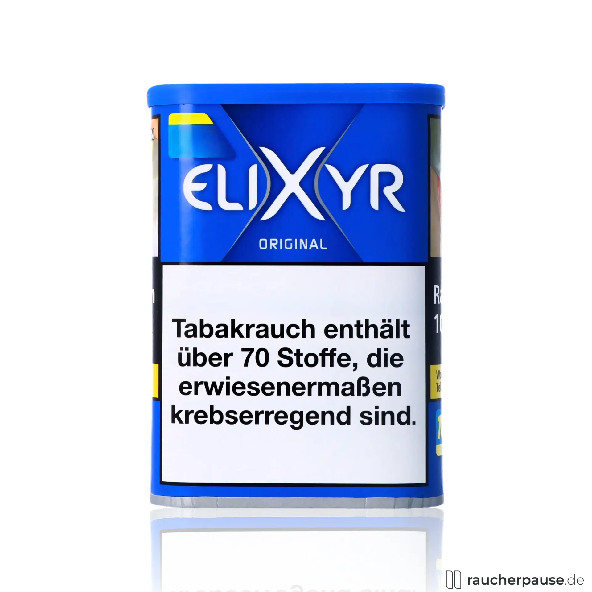 Elixyr Blue Tabak | 102g Dose | American Blend | Ohne Zusätze | Milder Genuss