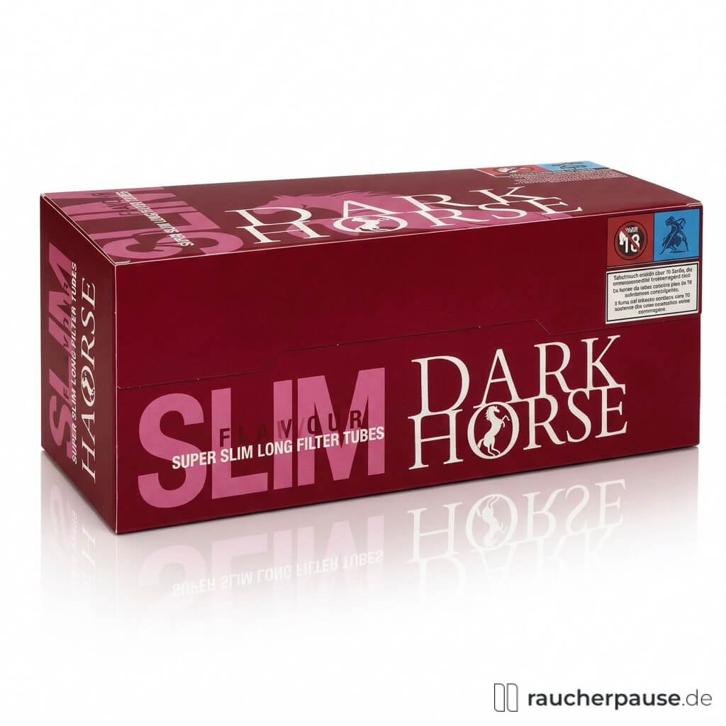 Dark Horse Super Slim Long Cork Filterhülsen | 200 + 10 Stück
