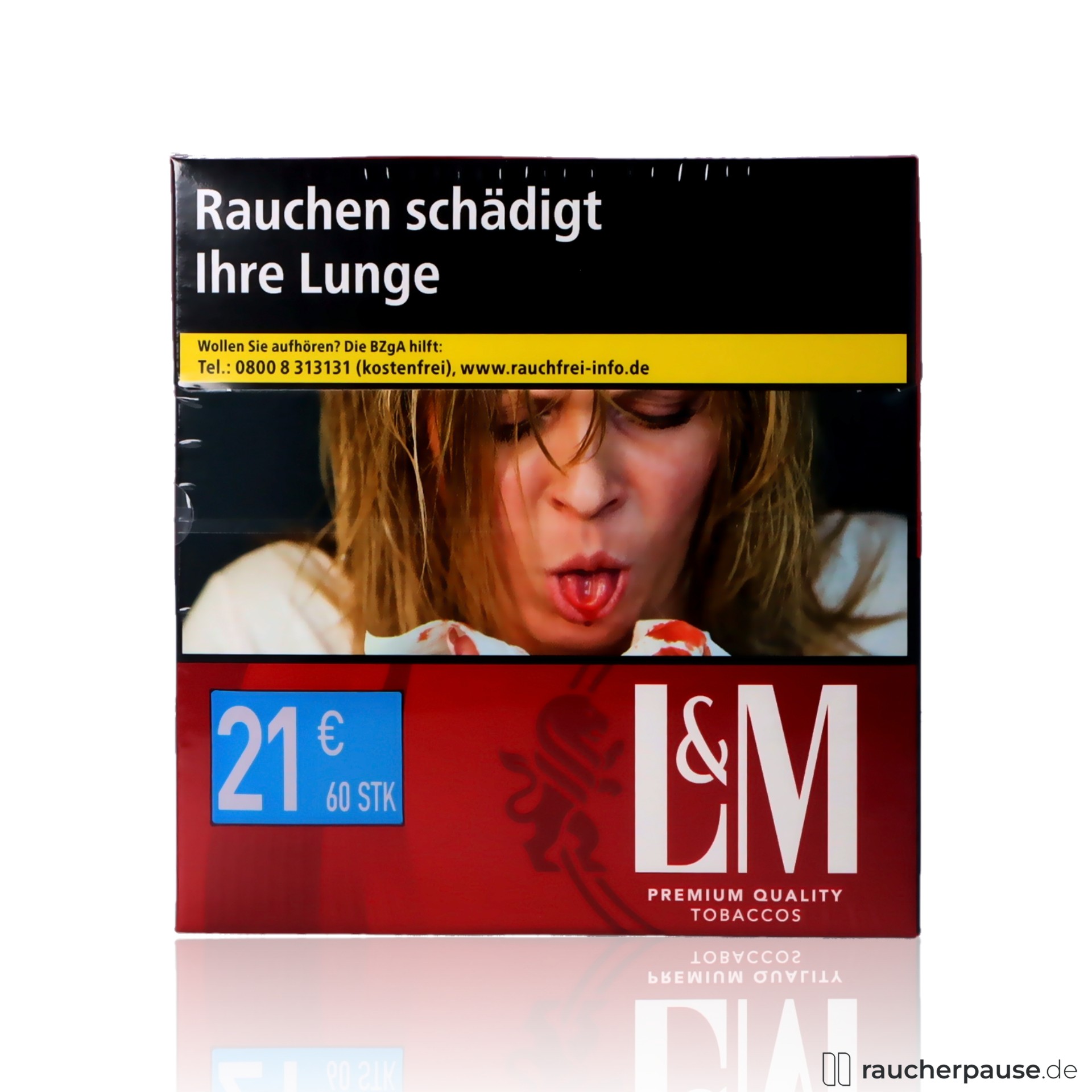 L&M Red 7XL Zigaretten | 60 Stk. pro Packung | Intensives American Blend Aroma