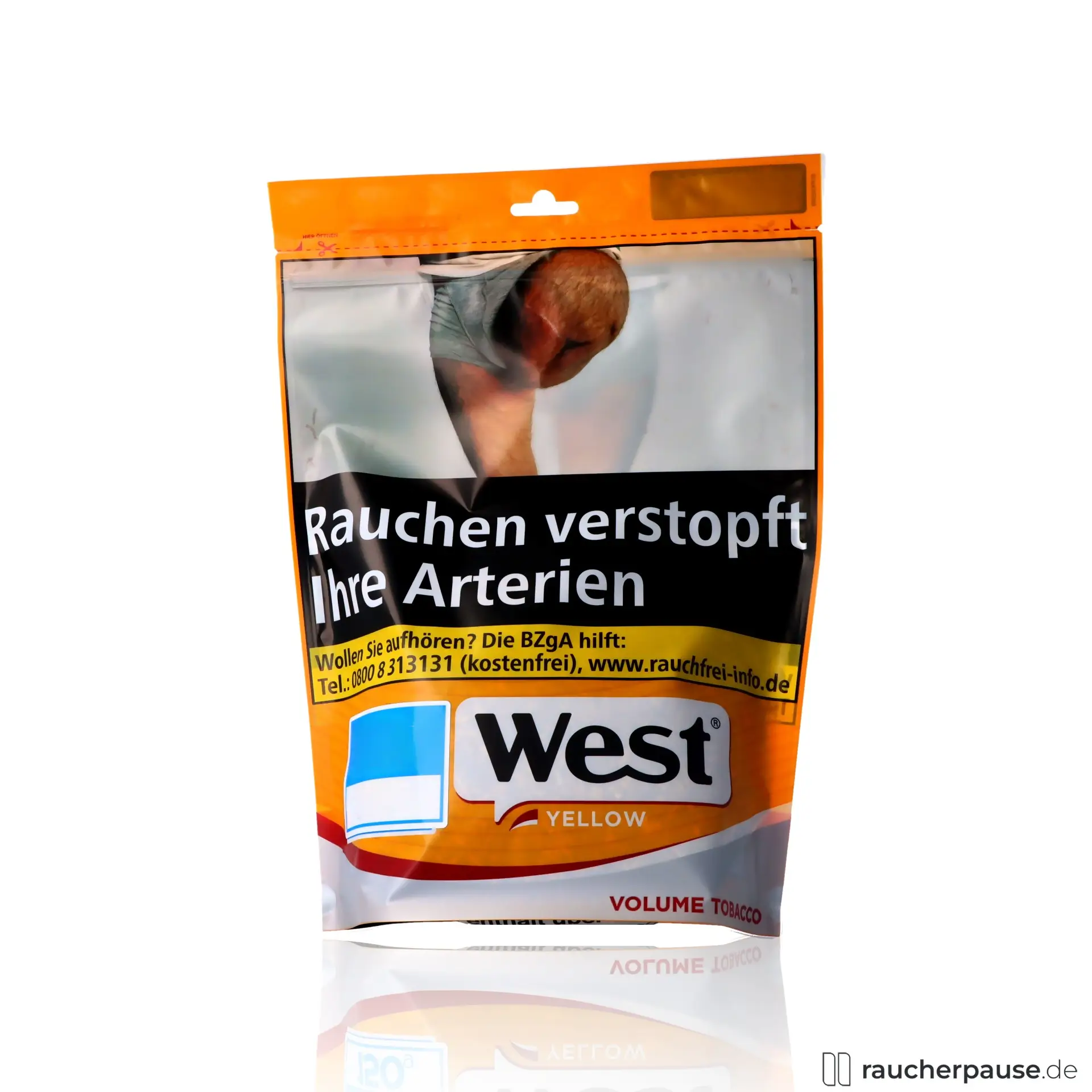 West Yellow Volumentabak | 145g Jumbo Beutel | American Blend