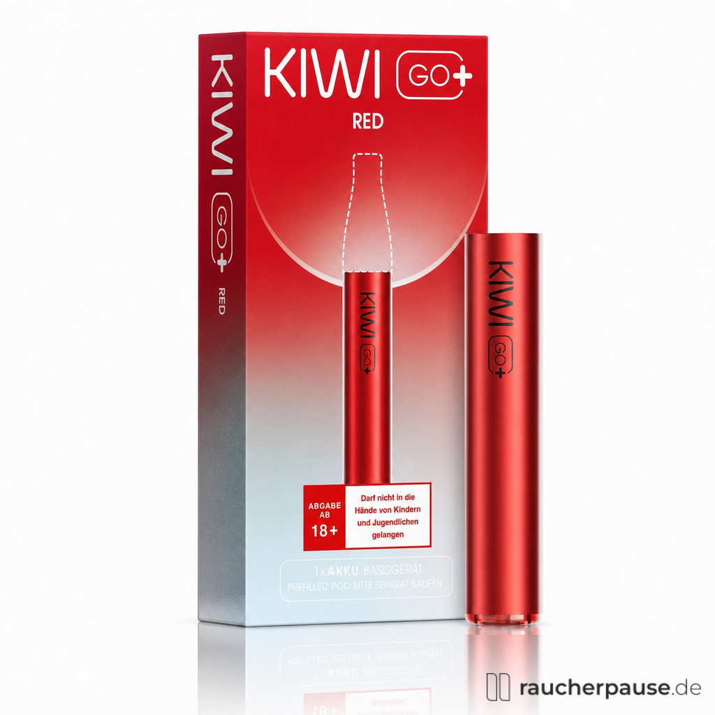 KIWI GO+ Red Device | 500 mAh Akku | Prefilled Pod-System
