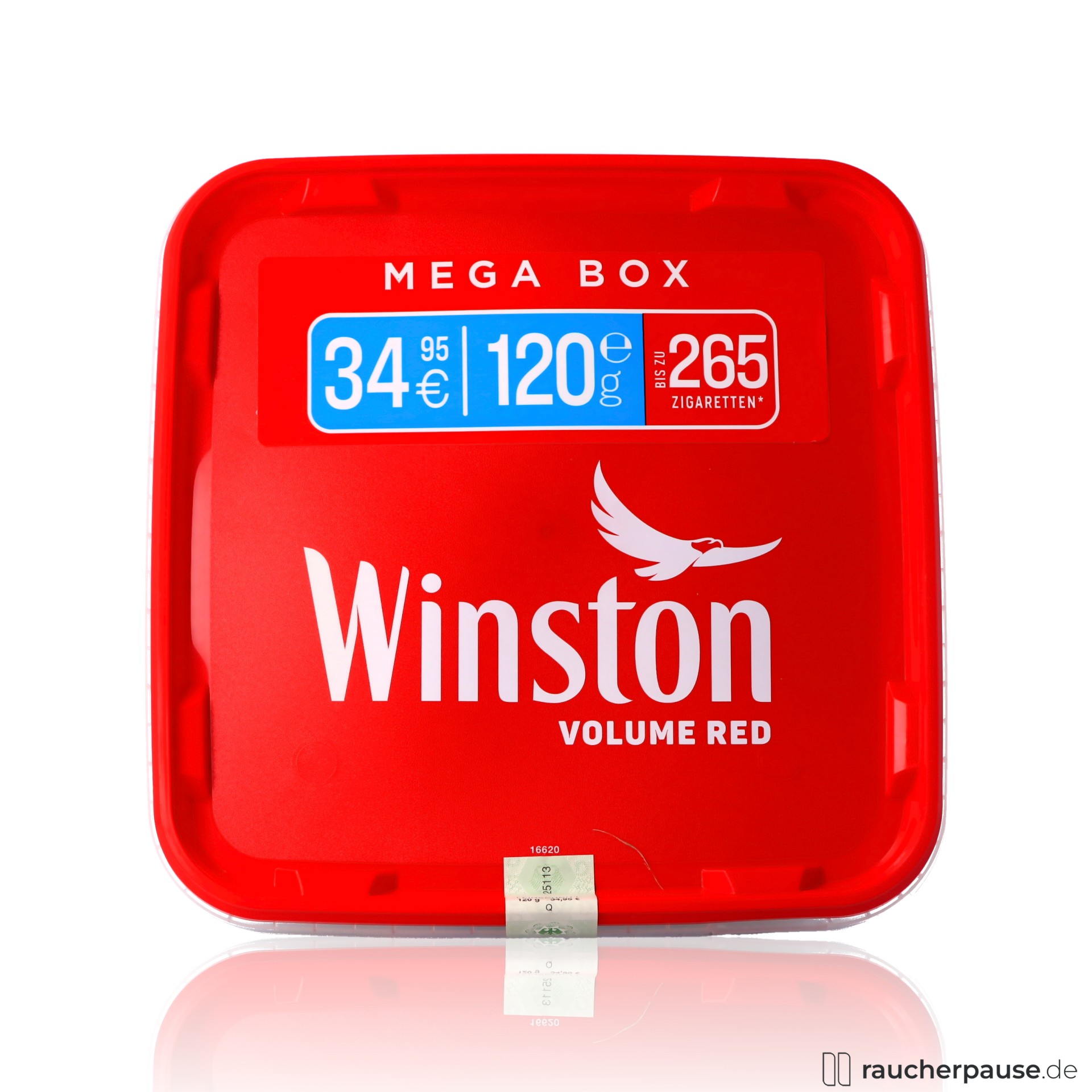 Winston Volume Red Mega Box | 120g Volumentabak | Würziges Aroma | American Blend
