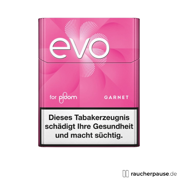 EVO Garnet Tabaksticks | Für Ploom Tabakerhitzer | 20 Stk |Weicher Geschmack