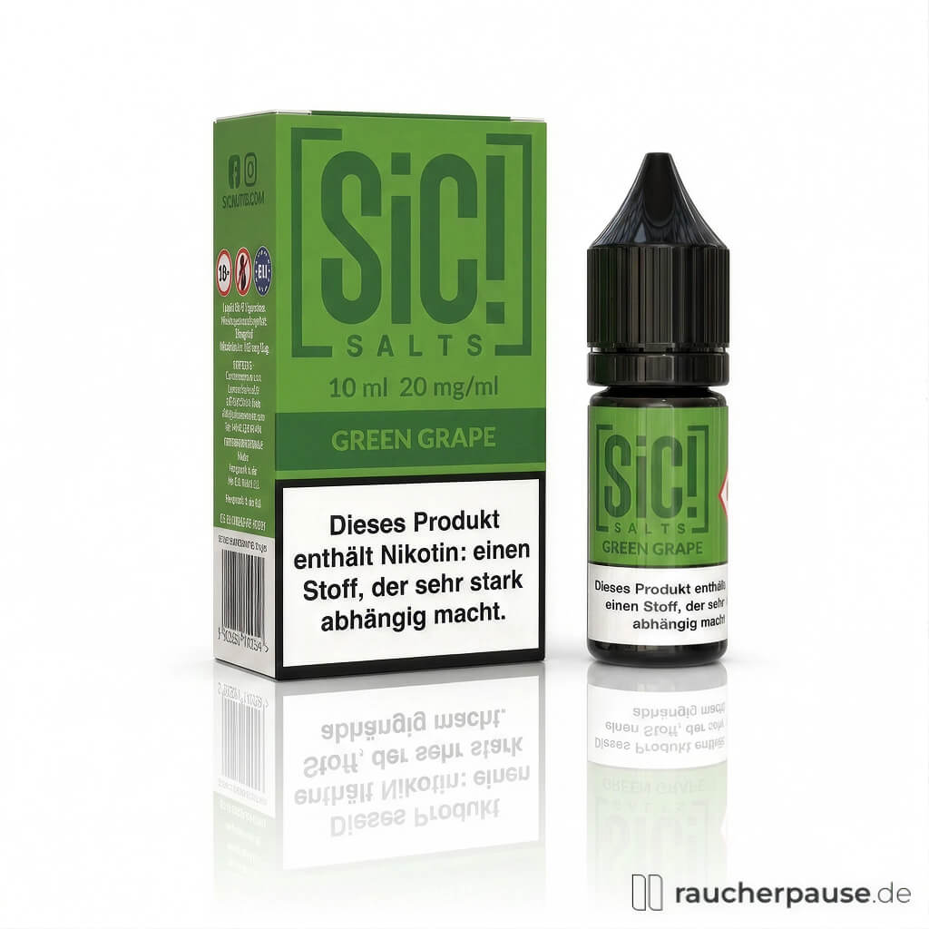 SiC! Salts Green Grape Ice Liquid | 20 mg/ml Nikotin