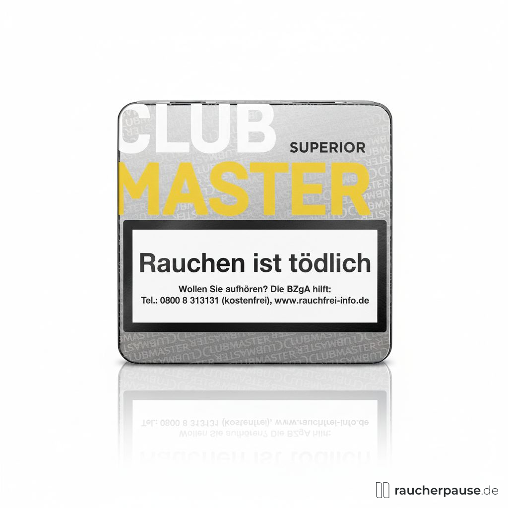 Clubmaster Superior Slim Zigarillos | 20er Blechdose | Sumatra Deckblatt | Mild Clubmaster Superior Slim Zigarillos | 20er Blechdose | Sumatra Deckblatt | Mild