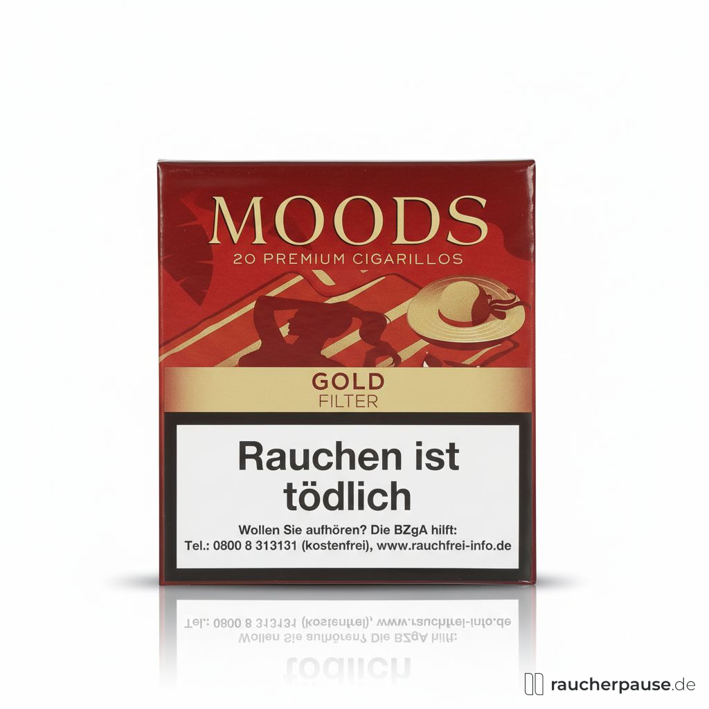 Dannemann Moods Gold Filter Cigarillos | 20er Pack | Vanille, Frucht, Sumatra