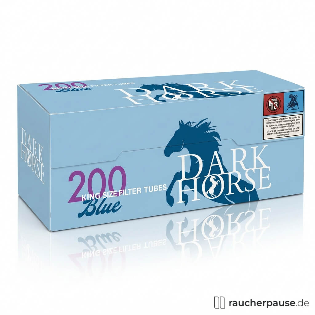 Hellblaue Packung Dark Horse Blue King Size Filterhülsen mit 200 Stück