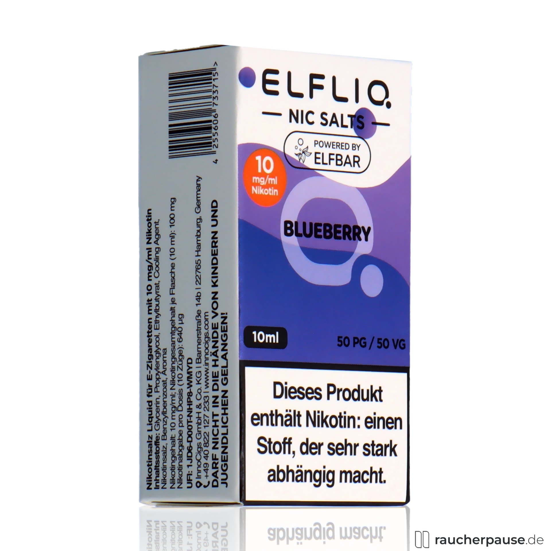 Elfliq by Elf Bar Nikotinsalz Liquid Blueberry | 10mg/ml Nikotin | 10ml