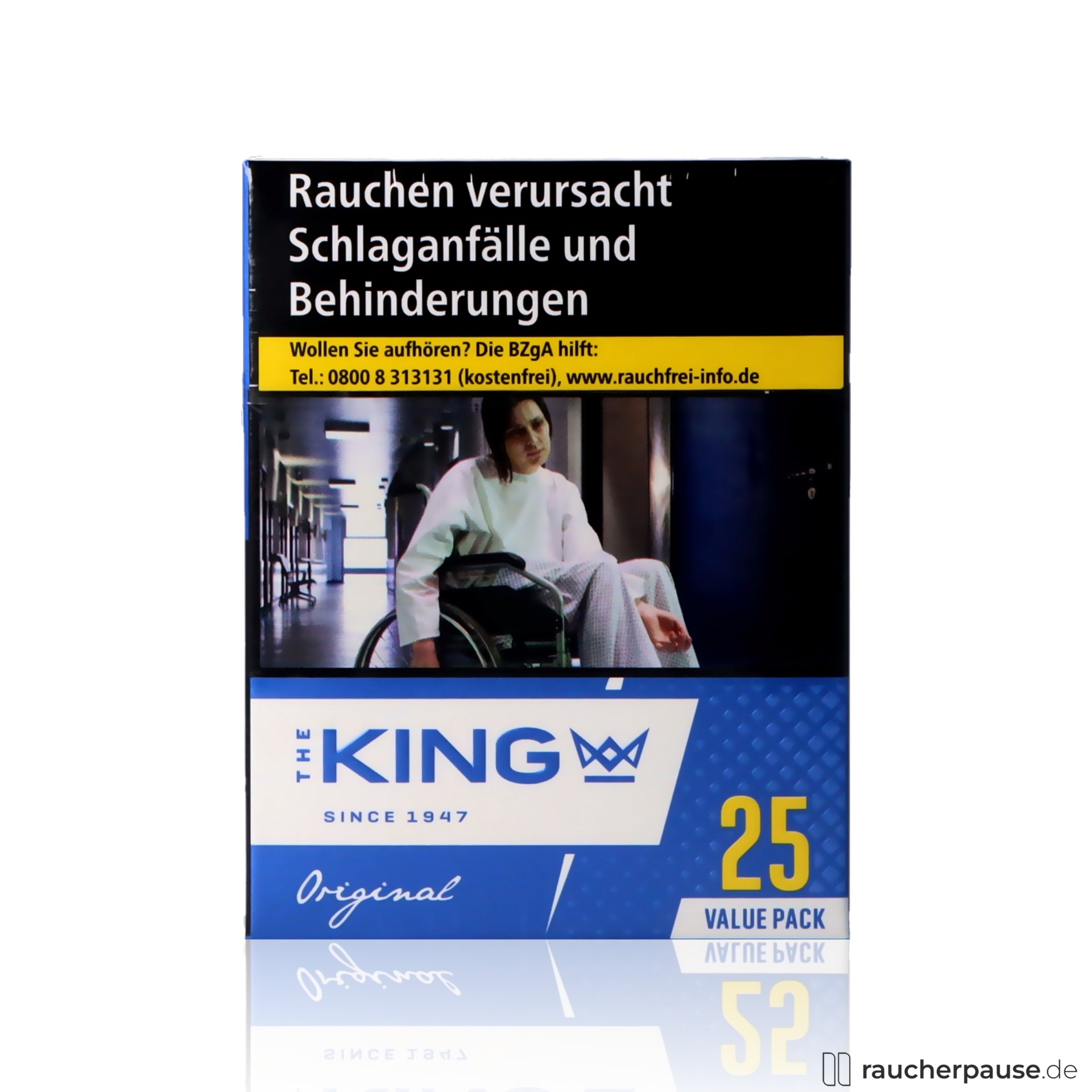 The KING Blue Value Pack Zigaretten | 25 Stk. pro Packung | American Blend | King-Size Format The KING Blue Value Pack Zigaretten | 25 Stk. pro Packung | American Blend | King-Size Format